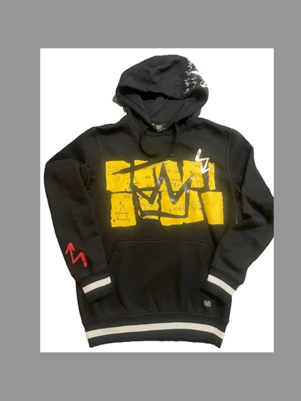 Bleecker & Mercer Men's Crown & Math Equation Graphic Hoodie Y2K Style SZ S